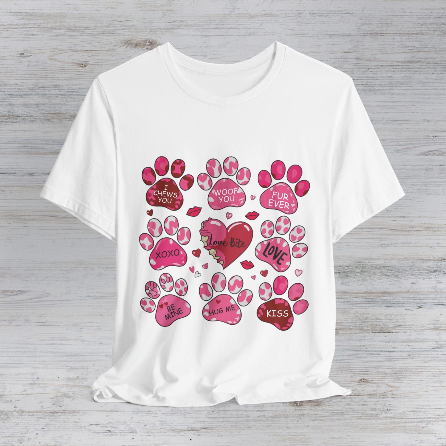 Love Bites Dog Valentine's Day T-Shirt