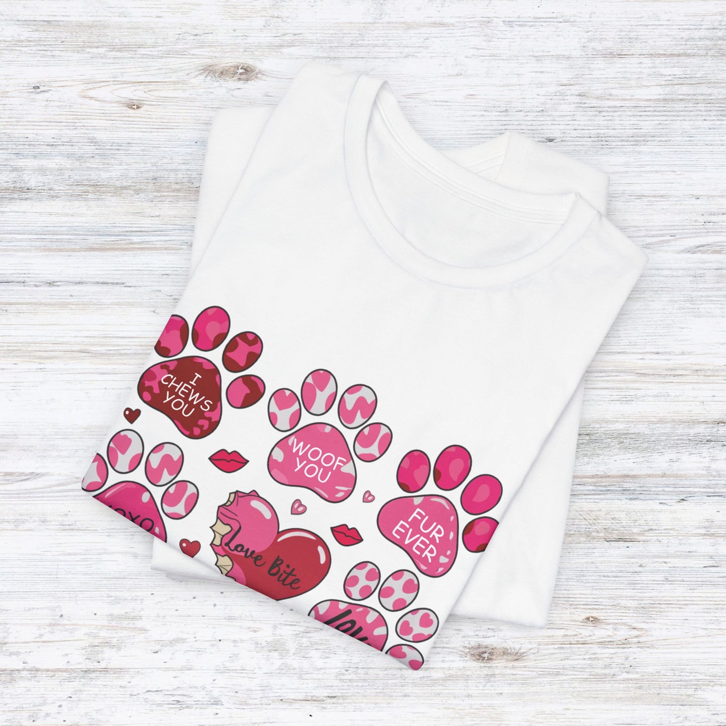 Love Bites Dog Valentine's Day T-Shirt