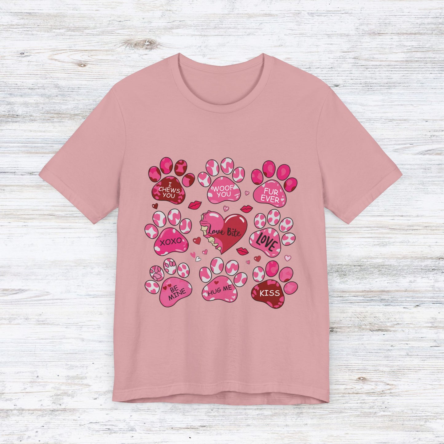 Love Bites Dog Valentine's Day T-Shirt