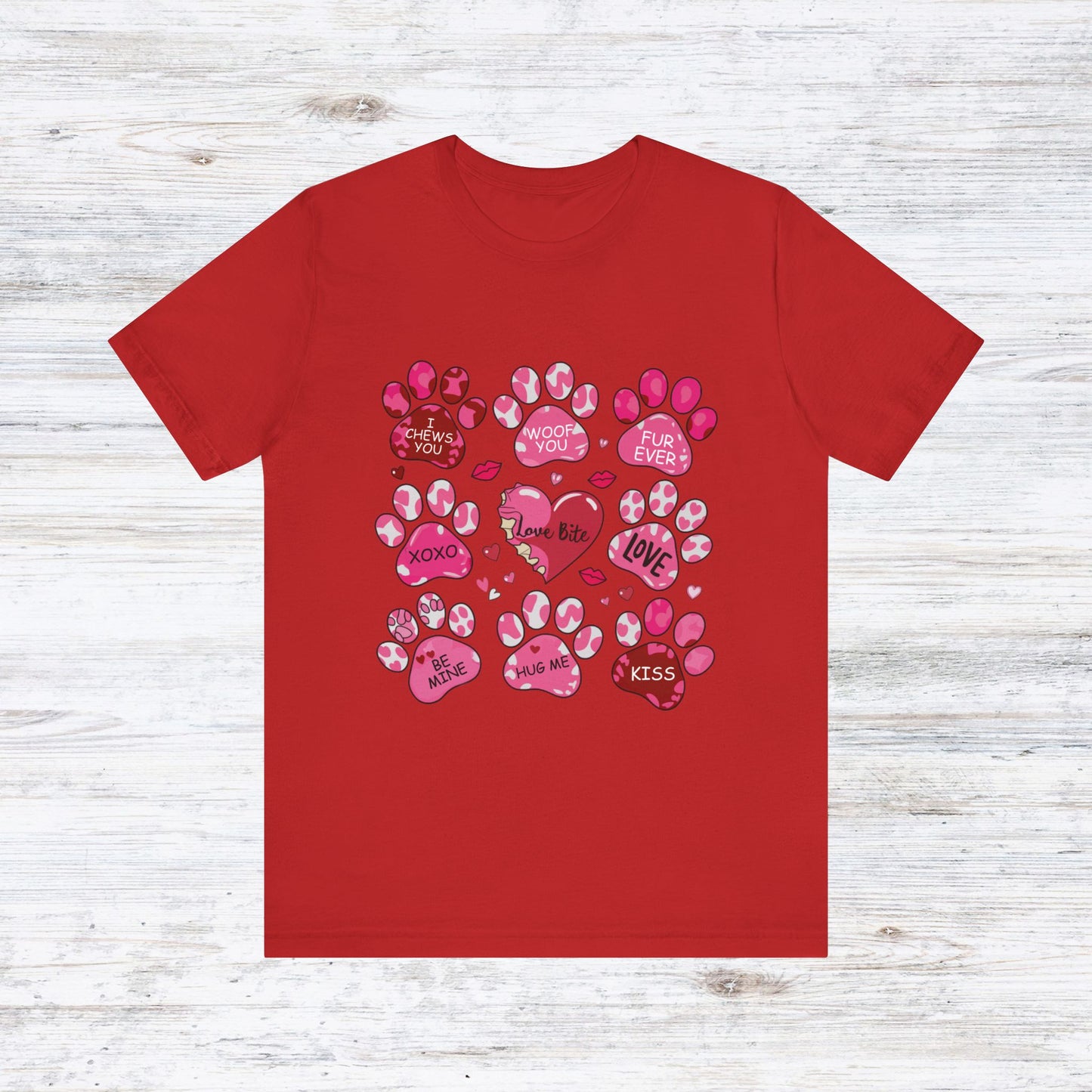 Love Bites Dog Valentine's Day T-Shirt