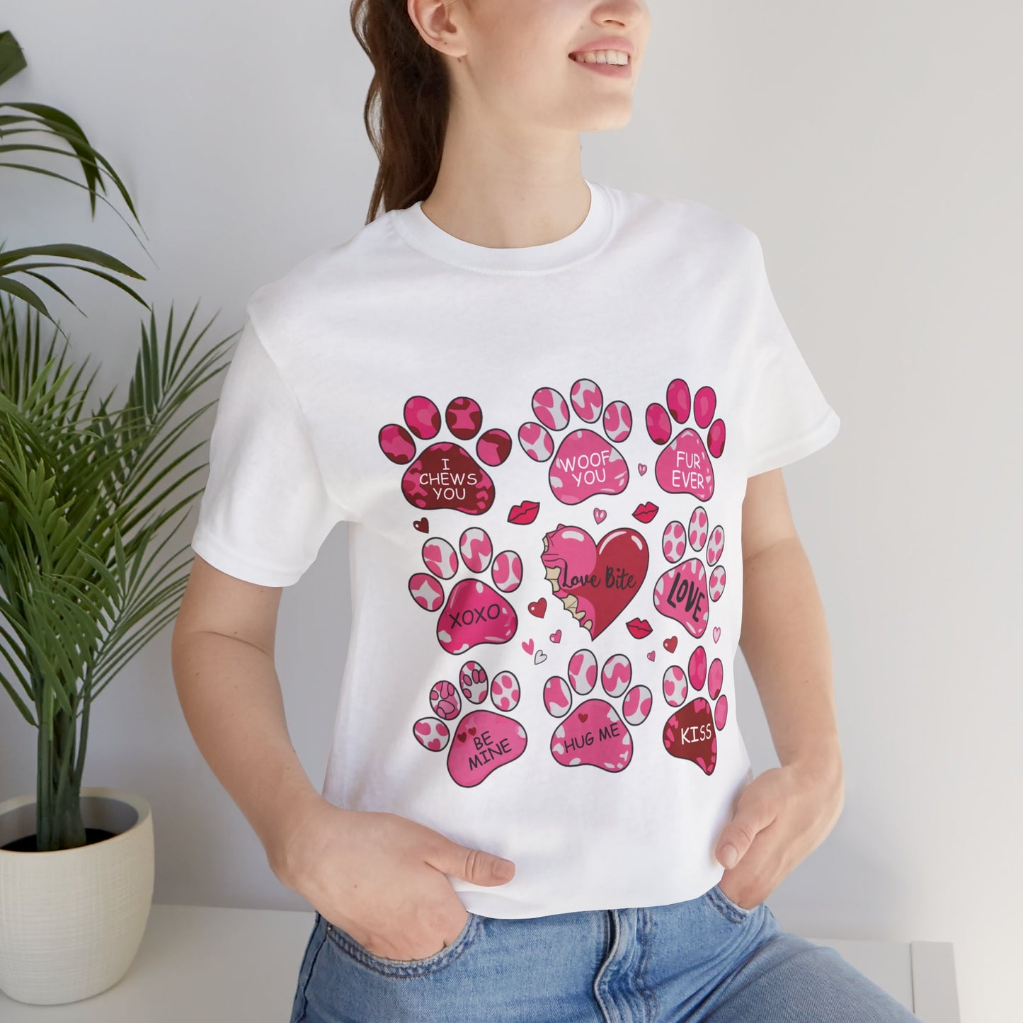 Love Bites Dog Valentine's Day T-Shirt