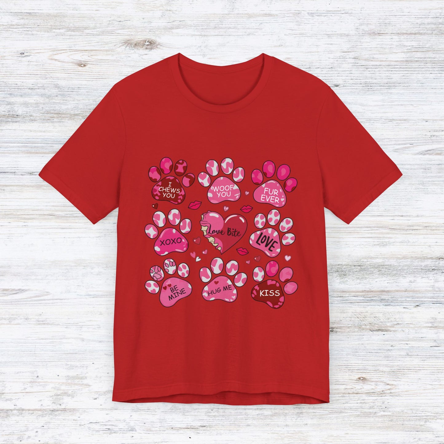 Love Bites Dog Valentine's Day T-Shirt