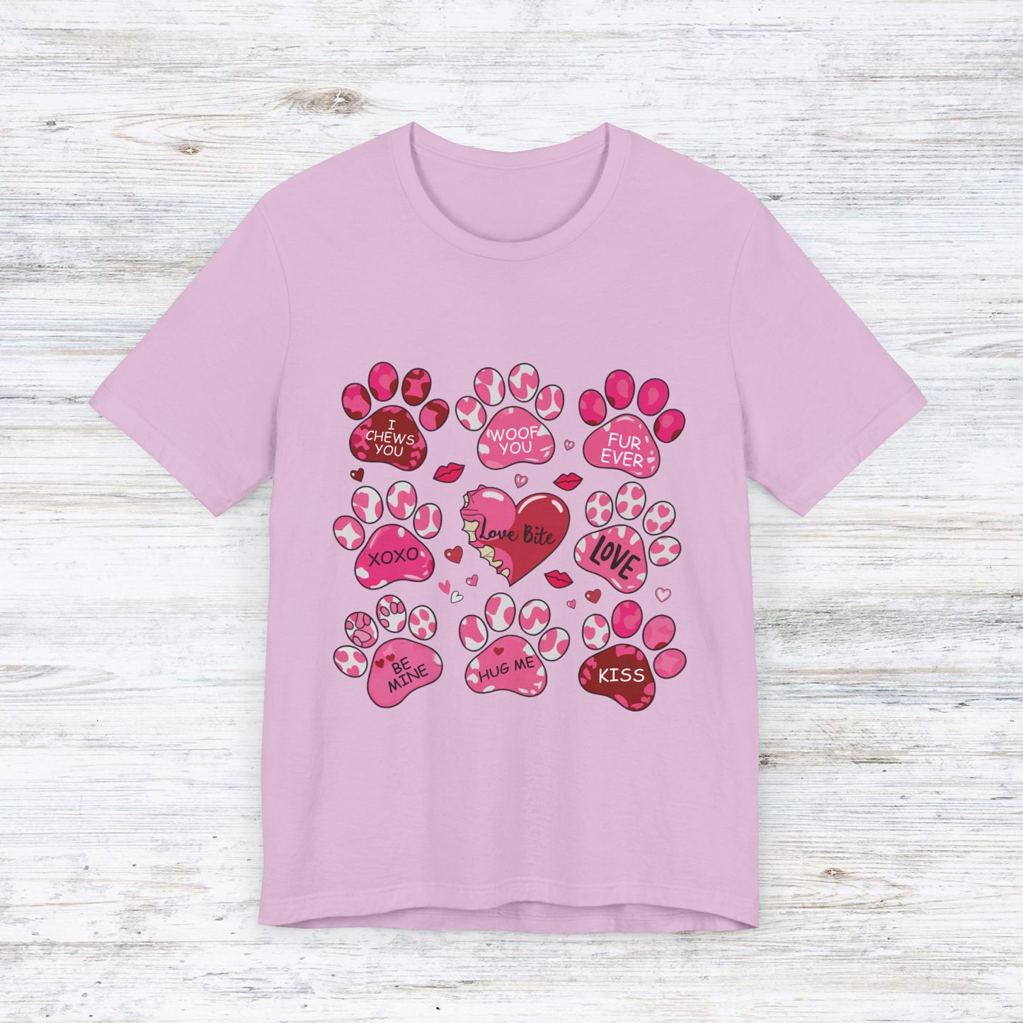 Love Bites Dog Valentine's Day T-Shirt