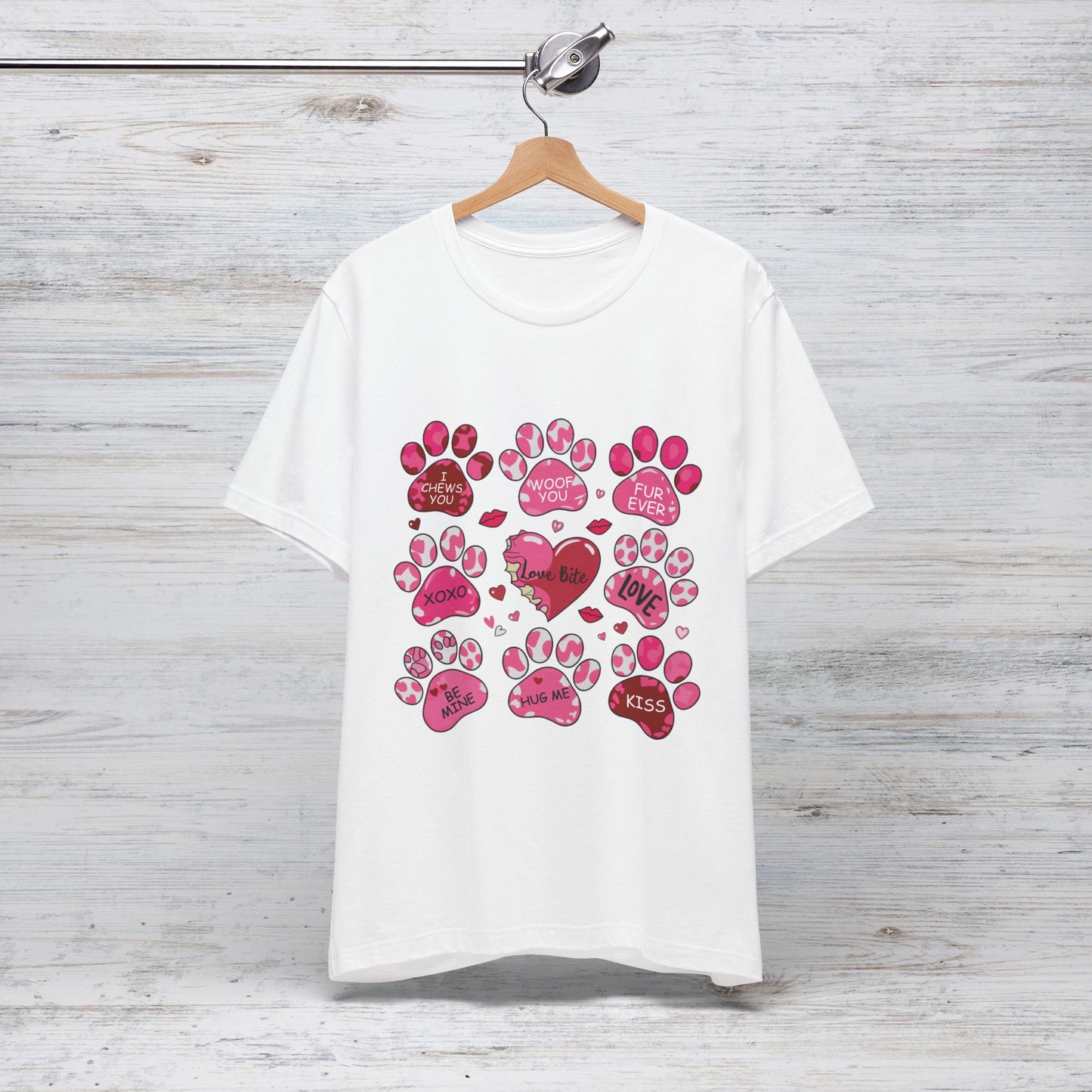 Love Bites Dog Valentine's Day T-Shirt