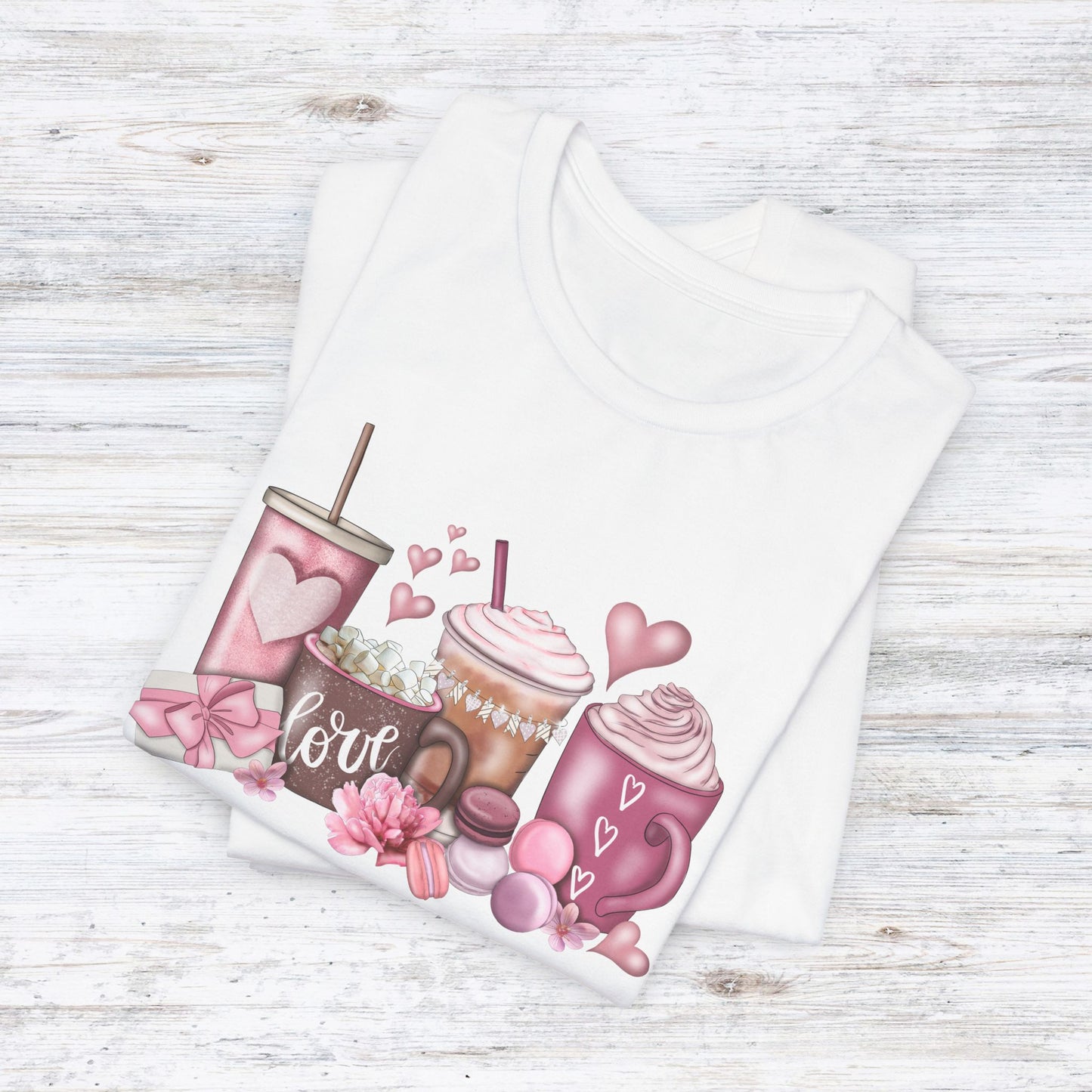 LOVE Valentines Day Coffee Unisex Jersey Short Sleeve Tee