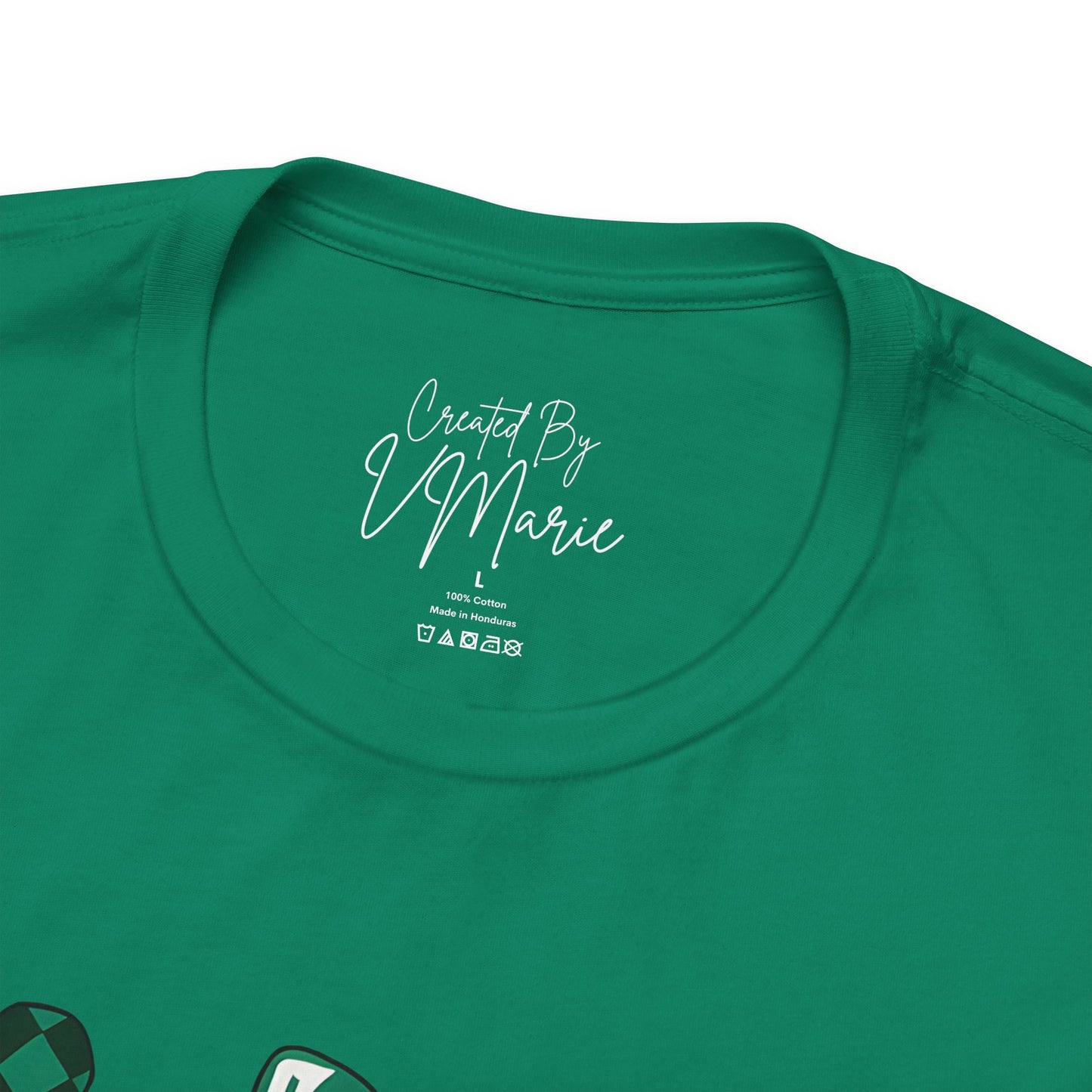St Patrick's Day  Paw Print Unisex Jersey Short Sleeve Tee